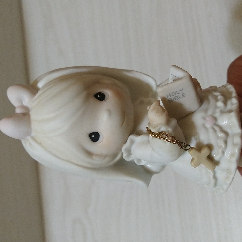 Vintage 1989 Precious Moments "This Day Has Been Made In Heaven" Figurine - Picture 3 of 4